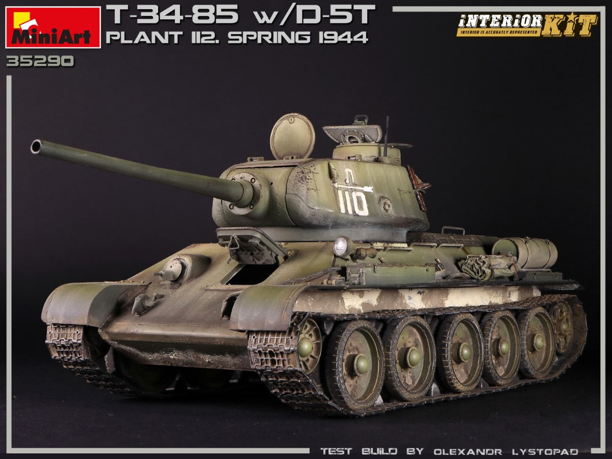 MiniArt 1/35 T-34/85 w/D-5T. PLANT 112. SPRING 1944. INTERIOR KIT | 4820183313171