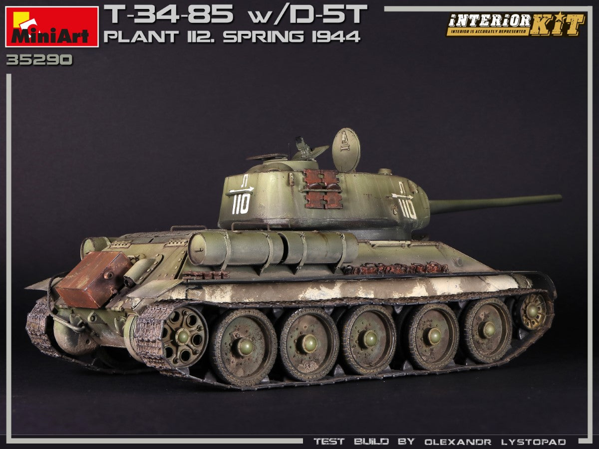 MiniArt 1/35 T-34/85 w/D-5T. PLANT 112. SPRING 1944. INTERIOR KIT | 4820183313171