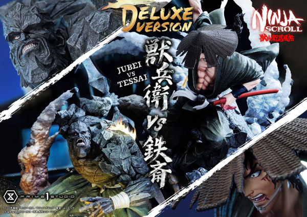 Prime 1 Studio Ultimate Premium Masterline Ninja Scroll Jube versus Tessai Deluxe Bonus Version(4582647120519)(4582647120519)