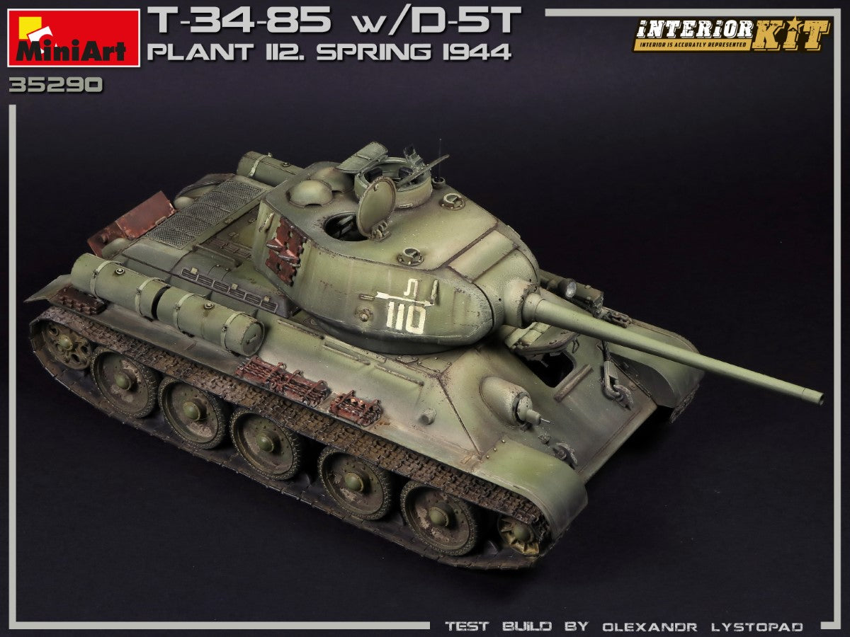 MiniArt 1/35 T-34/85 w/D-5T. PLANT 112. SPRING 1944. INTERIOR KIT | 4820183313171