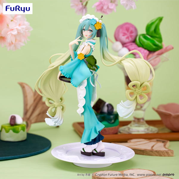 FURYU Corporation Hatsune Miku　Exceed Creative Figure -Matcha Green Tea Parfait Mint ver.-(4582655076440)(4582655076440)