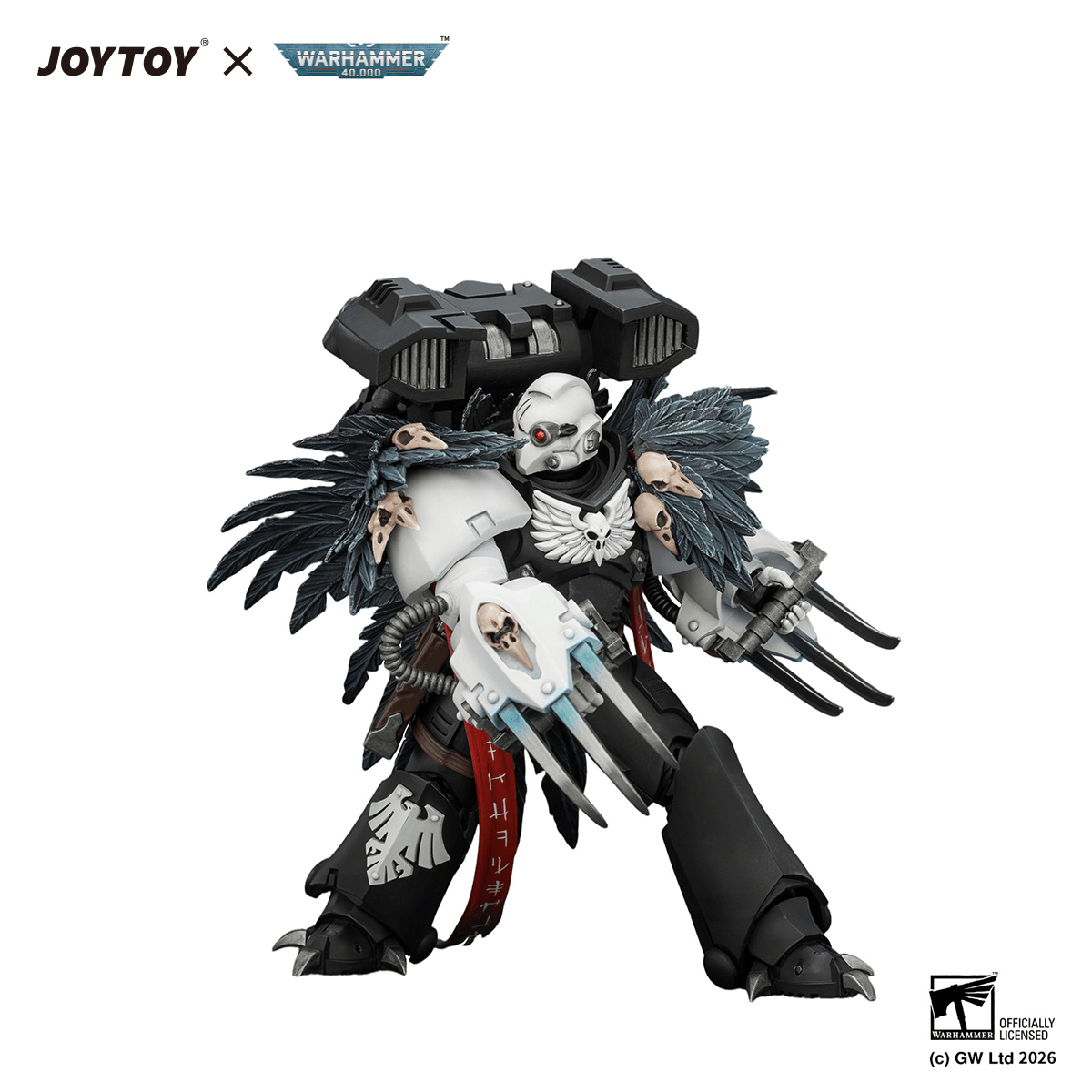 Raven Guard Chapter Master Aethon Shaan with Claws of Severax and Heavy Bolt Pistol