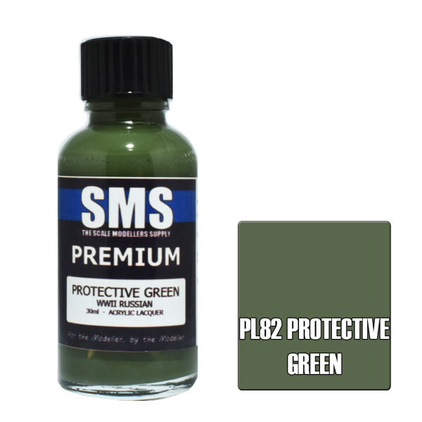 The Scale Modellers Supply (SMS) Premium PROTECTIVE GREEN 30ml | 707959822355