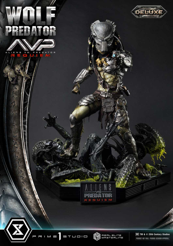 Prime 1 Studio Real Elite Masterline Aliens vs. Predator: Requiem Wolf Predator DX Bonus Version | 4582647121646