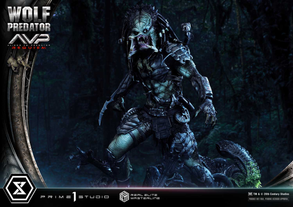 Prime 1 Studio Real Elite Masterline Aliens vs. Predator: Requiem Wolf Predator DX Bonus Version | 4582647121646