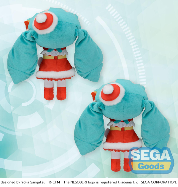 SEGA Fuwapetit NESOBERI (Lay-Down) "Hatsune Miku" Series M Plush "Hatsune Miku" Christmas 2023
