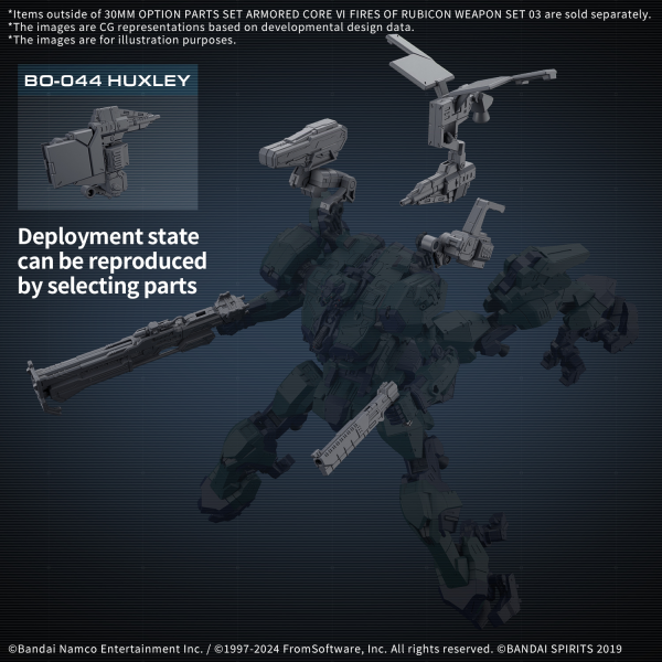 30MM OPTION PARTS SET ARMORED CORE Ⅵ FIRES OF RUBICON WEAPON SET 03