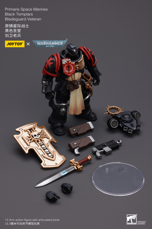 Joy Toy Primaris Space Marines Black Templars Bladeguard Veteran(6973130372801)(6973130372801)