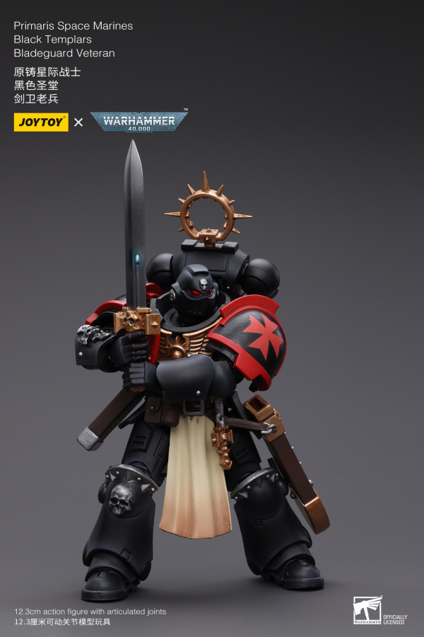 Joy Toy Primaris Space Marines Black Templars Bladeguard Veteran(6973130372801)(6973130372801)