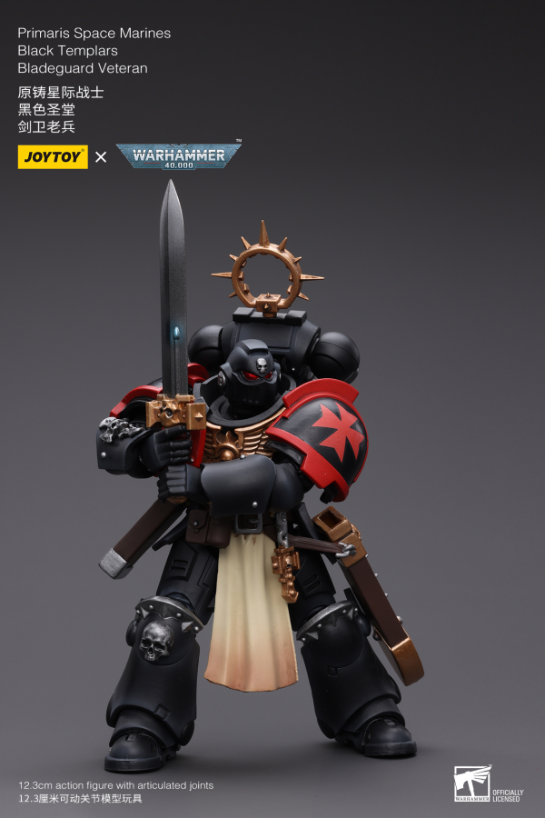Joy Toy Primaris Space Marines Black Templars Bladeguard Veteran