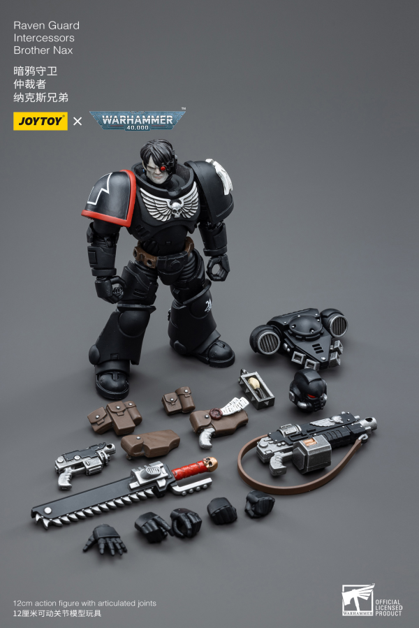 Joy Toy Warhammer 40K-Raven Guard Intercessors Brother Nax(6973130374607)(6973130374607)