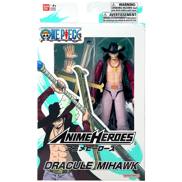 BANDAI Dracule Mihawk One Piece, BNTCA Anime Heroes | 0045557370534