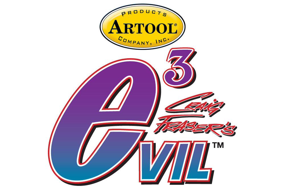 IWATA Artool Evil 3 Freehand Airbrush Template by Craig Fraser | 758240200000