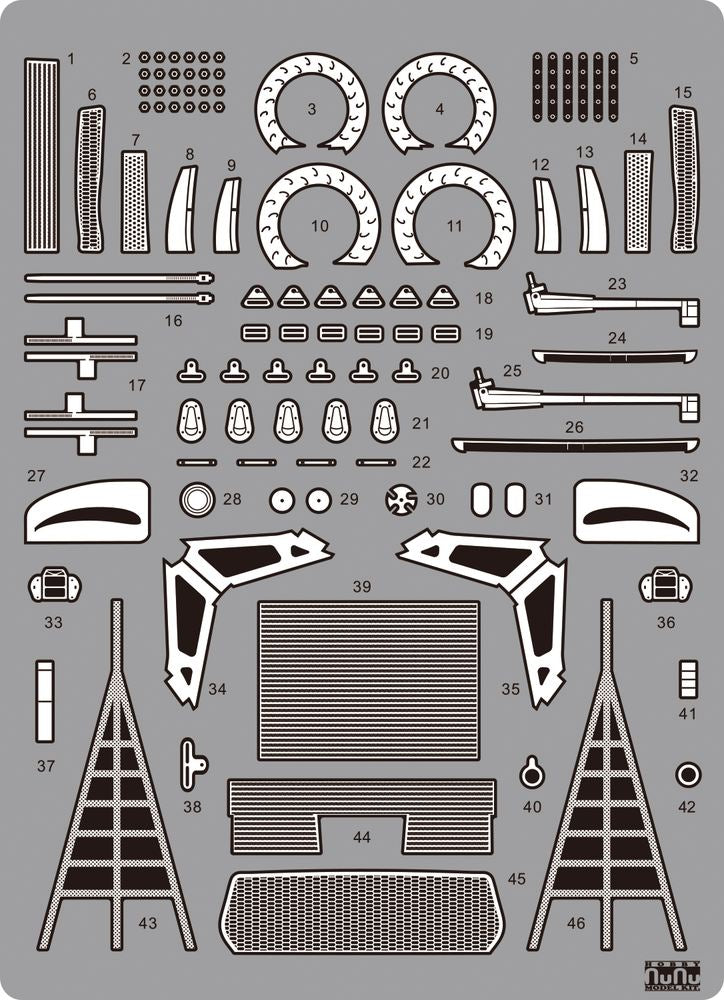 Platz NuNu 1/24 Detail Up Parts for BMW M6 GT3 2016 GT series Italia Monza | 4545782055344