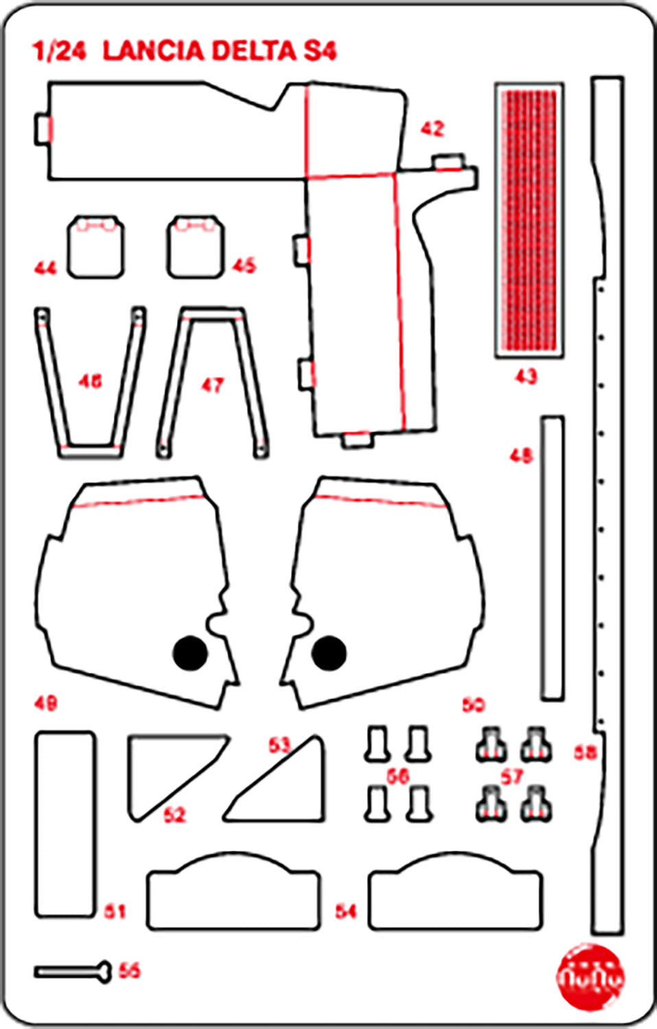 Platz NuNu Detail-Up Parts for Lancia Delta S4 '86 Monte Carlo Rally | 4545782077216