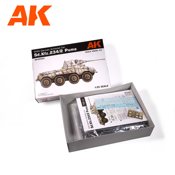 AK Interactive 1/35 SD.KFZ.234/2 PUMA Plastic Model Kit