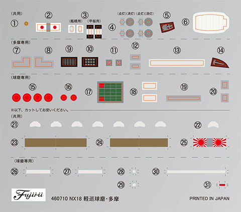 Fujimi 1/700 IJN Light Cruiser Kuma 1942