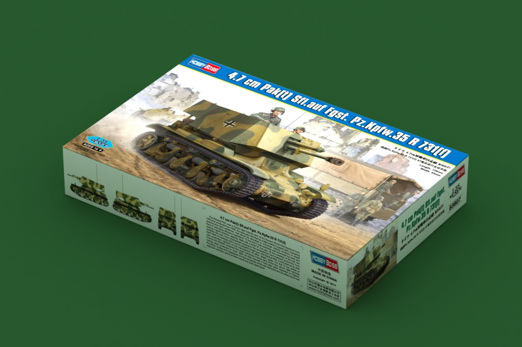 Hobby Boss 1/35 4.7 cm Pak(t) Sfl.auf Fgst. Pz.Kpfw.35 R 731(f) | 6939319238078