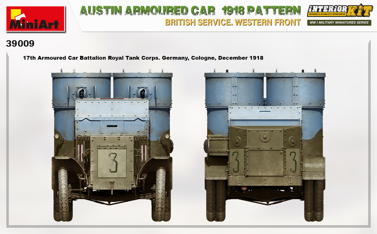 MiniArt 1/35 Austin Armoured Car 1918 Pattern. British Service. Western Front . Interior Kit | 4820183313591