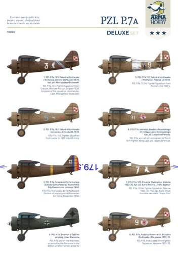Arma Hobby 1/72 PZL P.7a Deluxe Set | 5907747900707