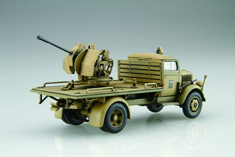 Fujimi German 3ton Truck (Camouflaged/Medical Van/Antiaircraft Ring Mount)