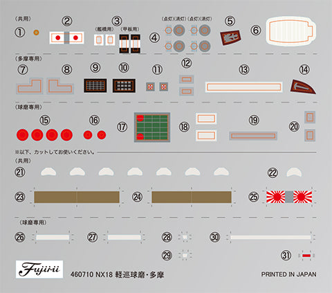 Fujimi 1/700 IJN Light Cruiser Tama 1944/Sho Ichigo Operation