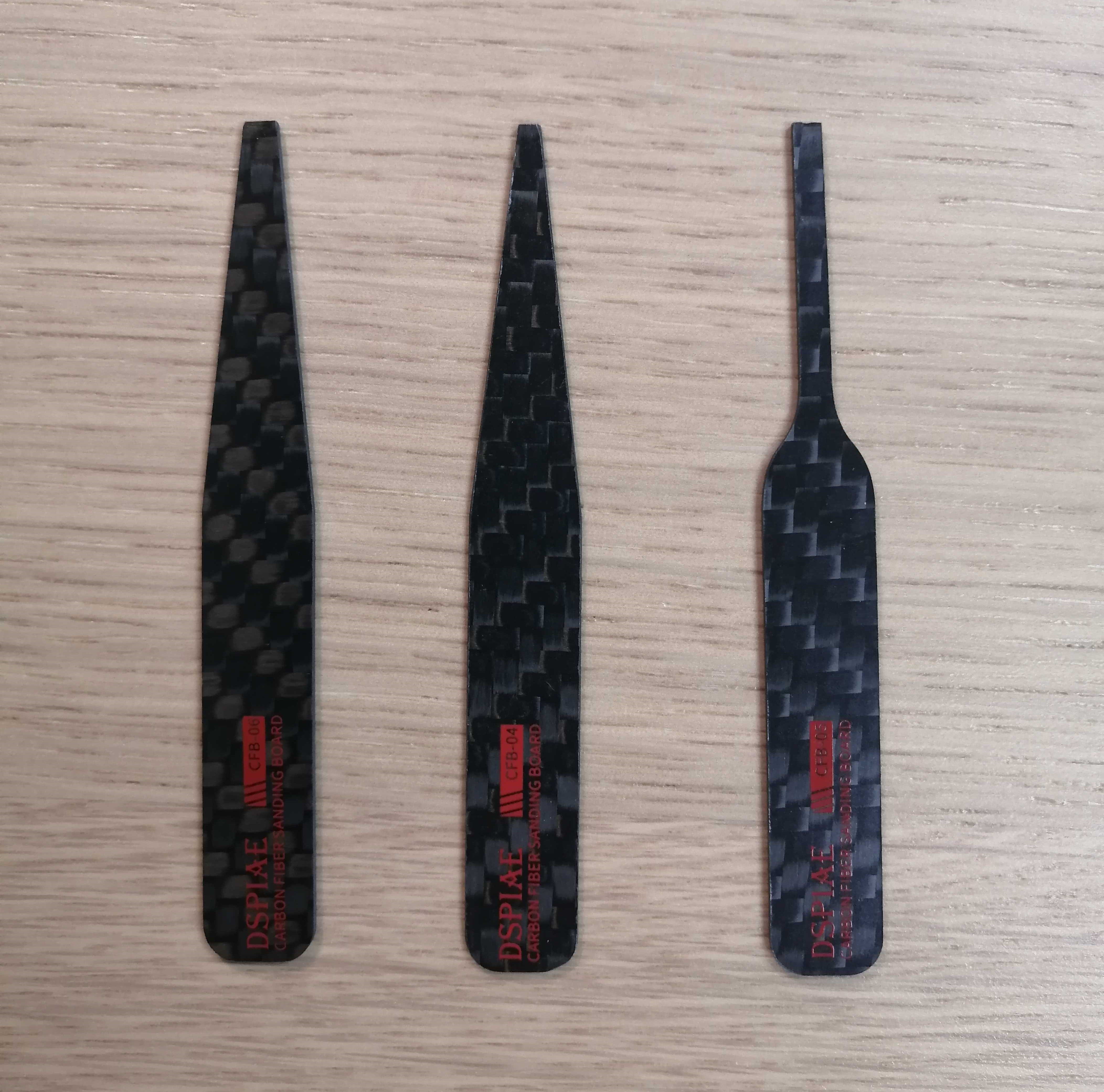 DSPIAE Lrregular Carbon Fiber Sanding Stick (Adhesive sandpaper required  CFB-S02)