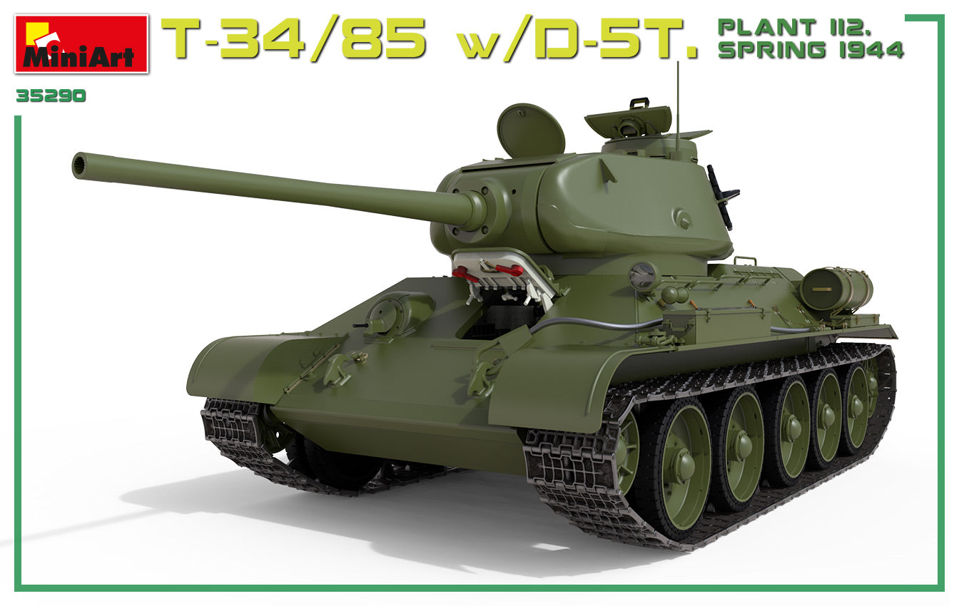 MiniArt 1/35 T-34/85 w/D-5T. PLANT 112. SPRING 1944. INTERIOR KIT | 4820183313171