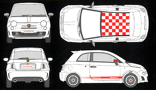 Fujimi 1/24 Abarth 500 ESSEESE