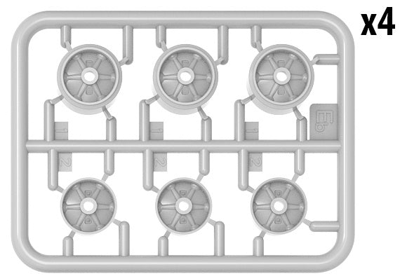 MiniArt M3/M4 Road Wheels Set Welded Type and Pressed Type | 4820183312839
