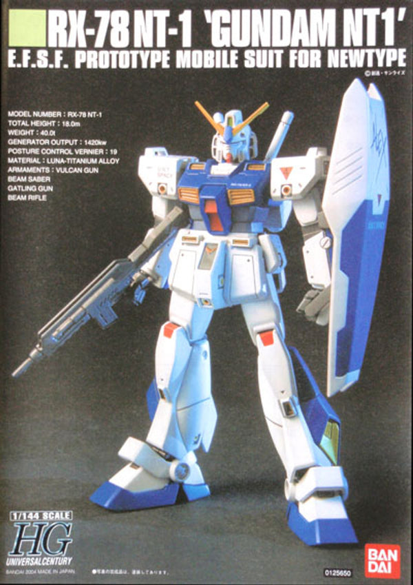 Bandai HGUC #47 1/144 RX-78NT-1 Gundam Alex "Gundam 0080"