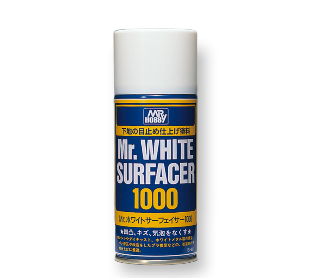 Mr Hobby Mr Surfacer Spray 1000 White | 4973028432886