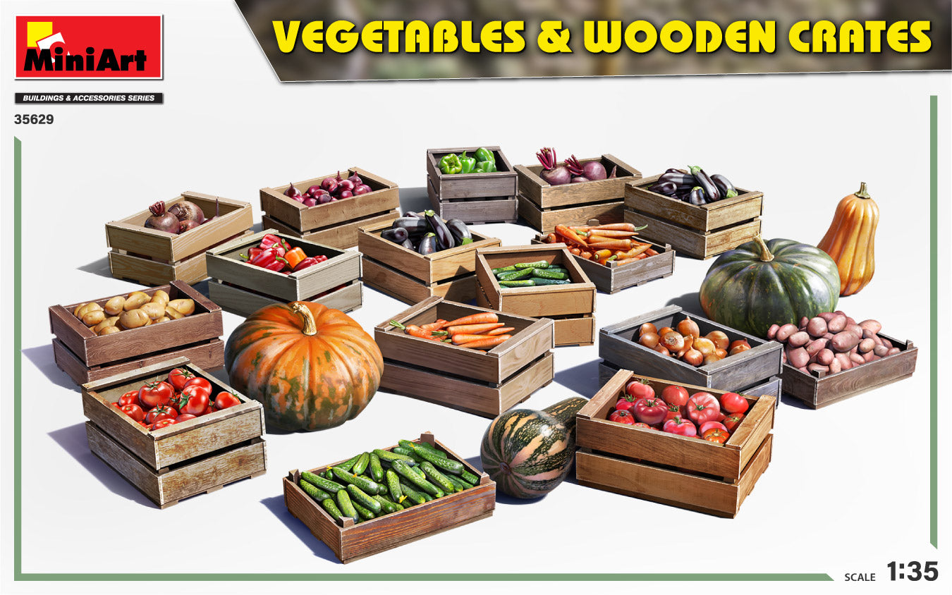 MiniArt 1/35 Vegetables & Wooden Crates | 4820183314291
