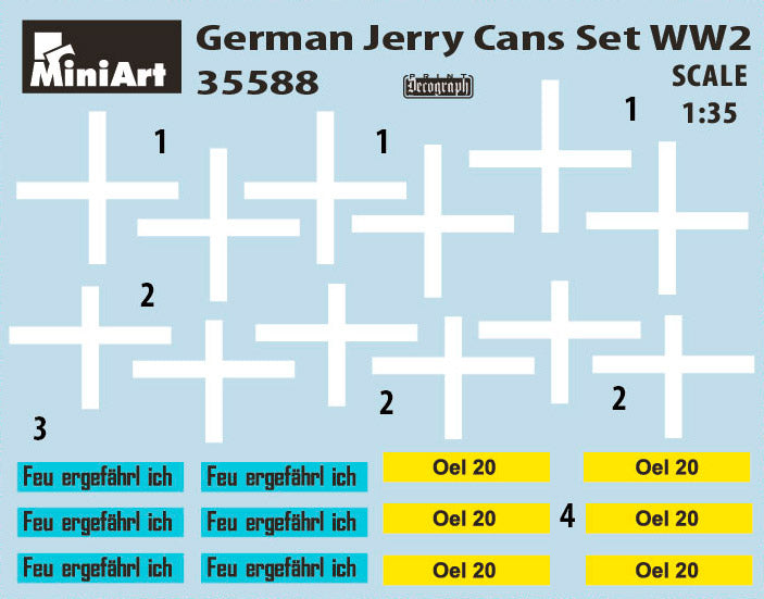 MiniArt German Jerry Cans Set WW2 (1/35) | 4820183312037