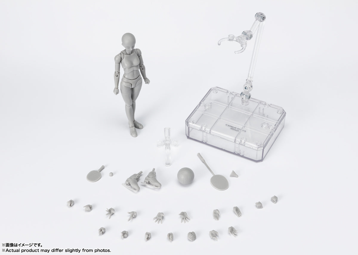 BANDAI Spirits Body-Chan -Sports- Edition DX Set (Gray Color ver.) , Tamashii Nations S.H.Figuarts(4573102649348)