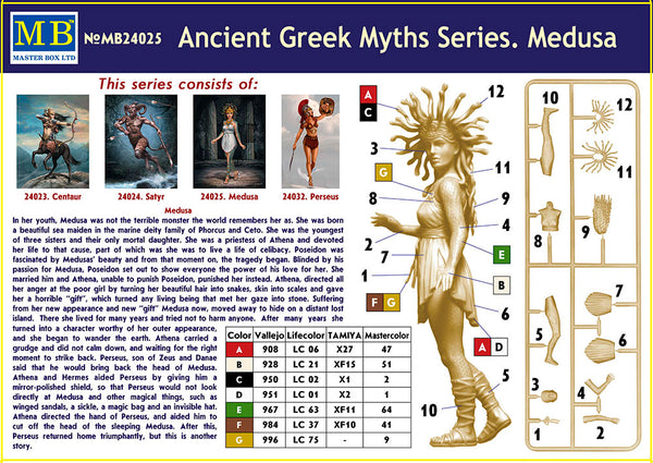MASTER BOX 1/24 Ancient Greek Myths Series. Medusa