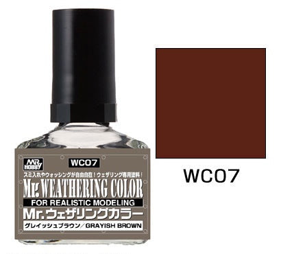Mr Hobby Mr. Weathering Color - Grayish Brown | 4973028112177