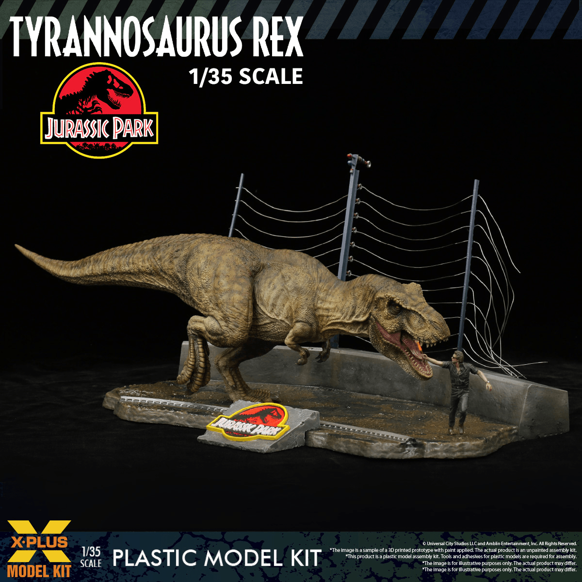 1/35 Scale Plastic Model Kit Jurassic Park Tyrannosaurus rex | 4532149026178