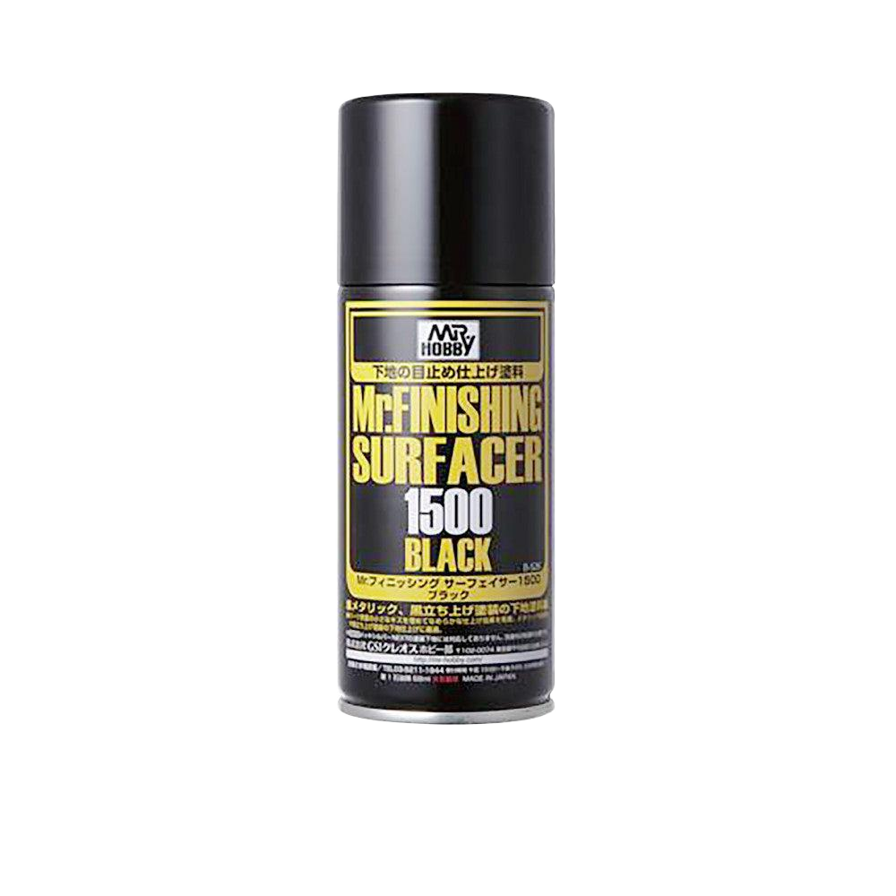 Mr Hobby Mr Finishing Surfacer Spray 1500 Black | 4973028927955
