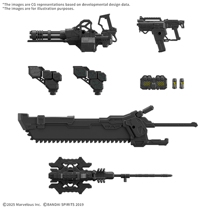 30MM OPTION PARTS SET DAEMON X MACHINA TS WEAPON SET 01 | 4573102742834
