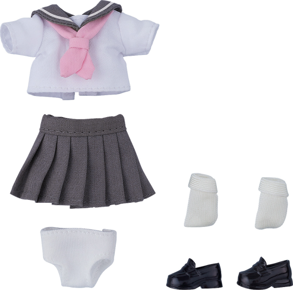 Good Smile Company Nendoroid Doll Outfit Set: Short-Sleeved Sailor Outfit (Gray)(4580590173767)(4580590173767)