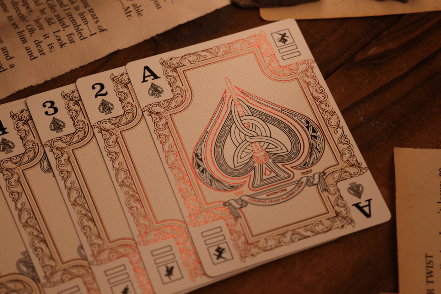Assassin's Creed Legacy Ver. II Playing Cards - Garnet Hidden Blade Edition