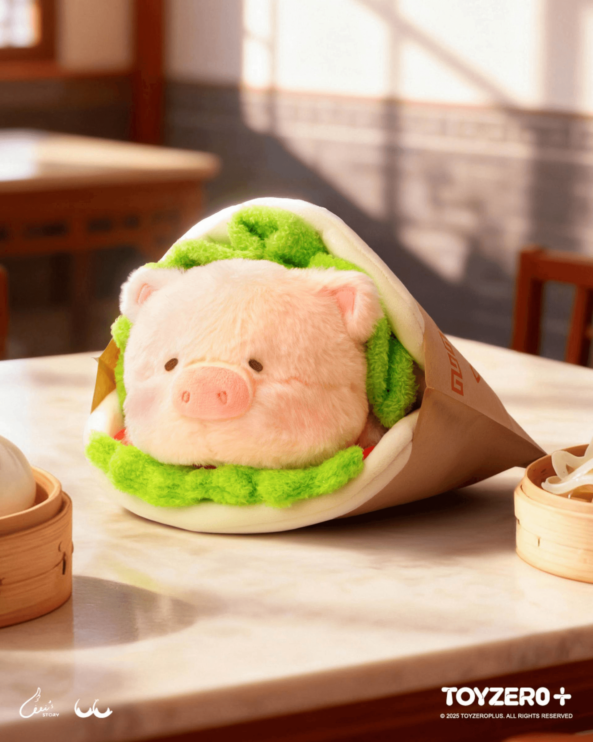 LuLu the Piggy Lu's Table - 5 Stars Roujiamo Lu Plush | 6978531761865