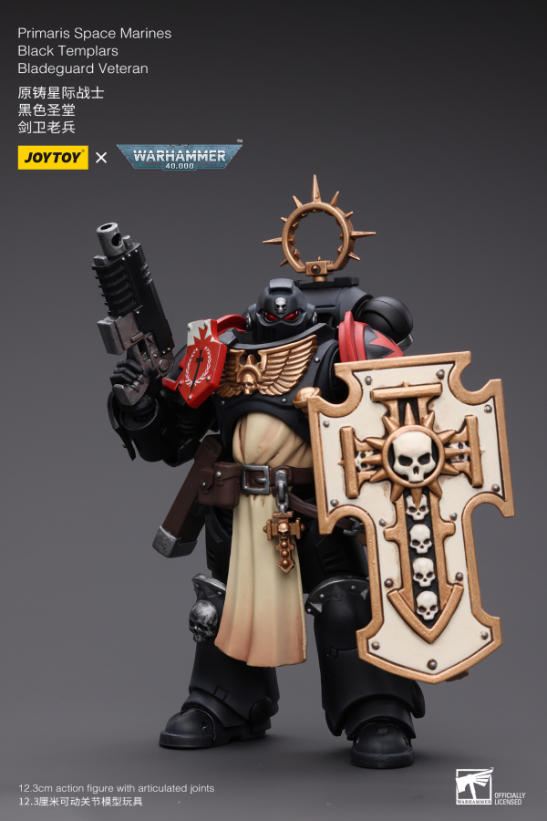Joy Toy Primaris Space Marines Black Templars Bladeguard Veteran(6973130372801)(6973130372801)