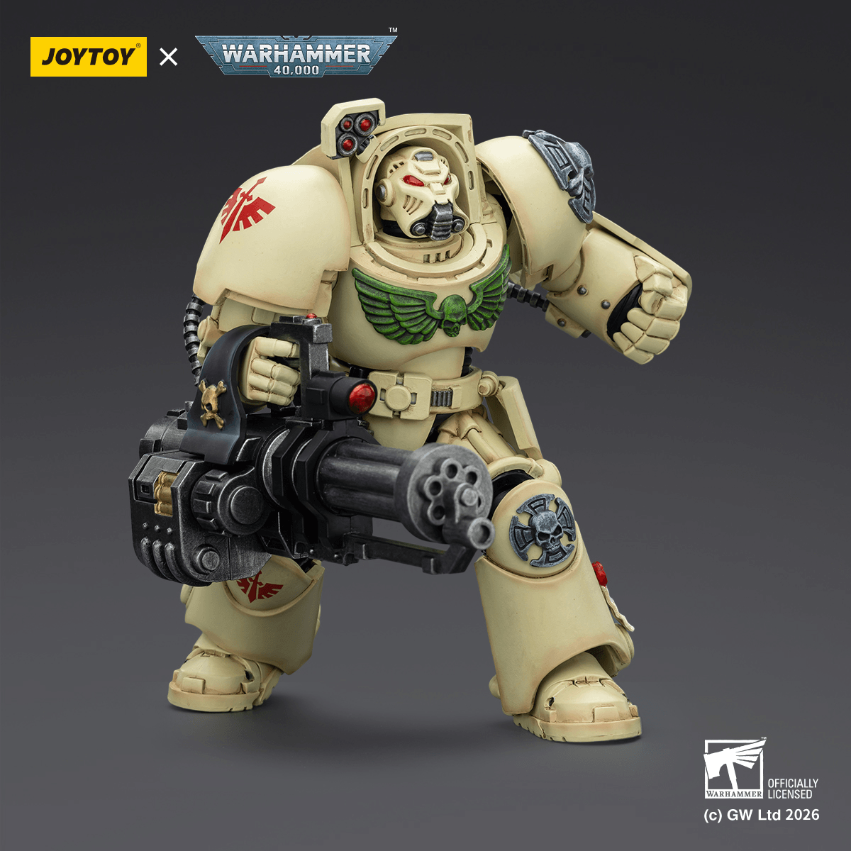 Dark Angels Deathwing Terminator 3 with Power Fist and Assault Cannon | 6927054403141