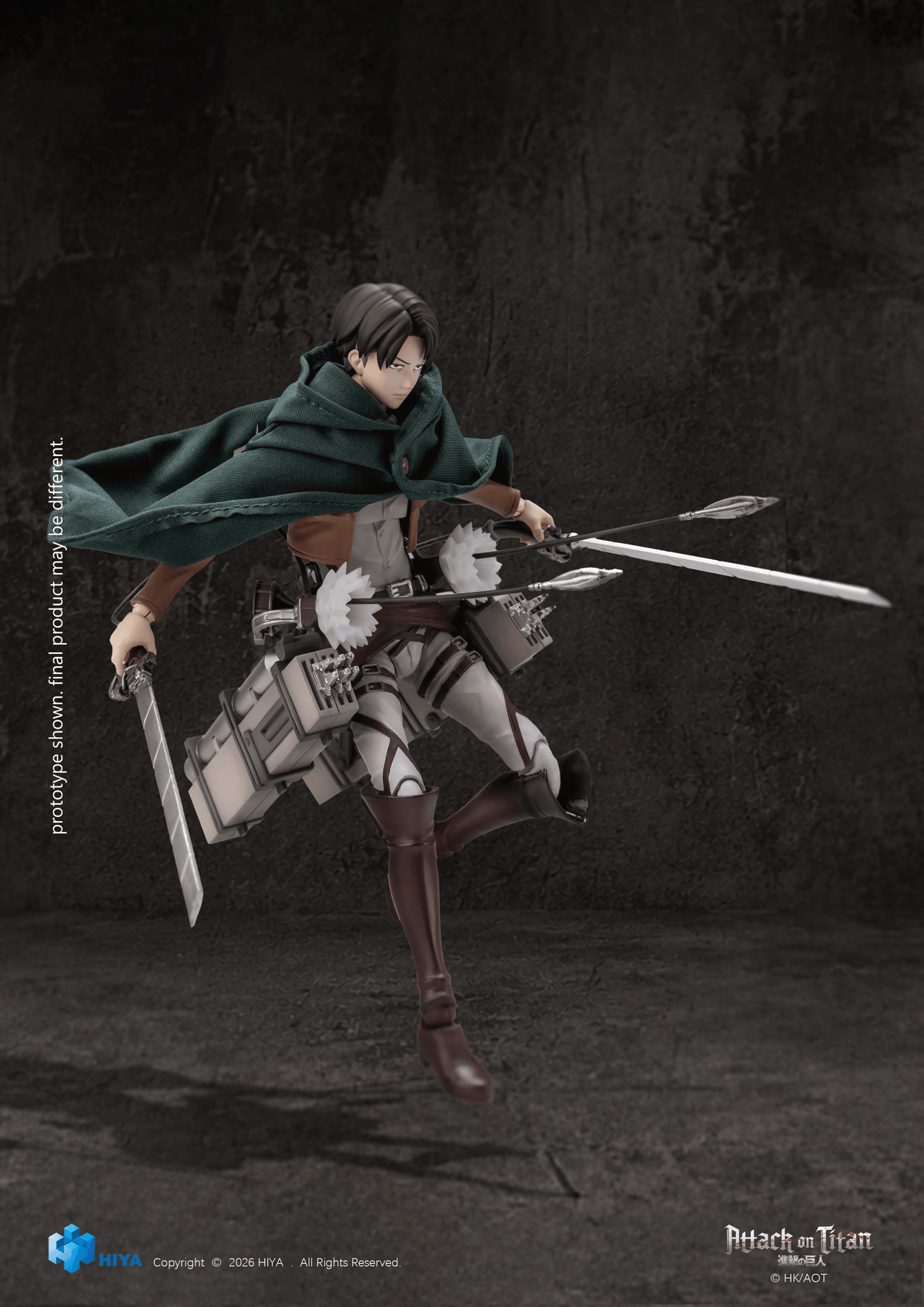 HIYA Exquisite Basic Series 1/12 5.7 Inch Attack on Titan 1-3 Levi Ackerman Action Figure