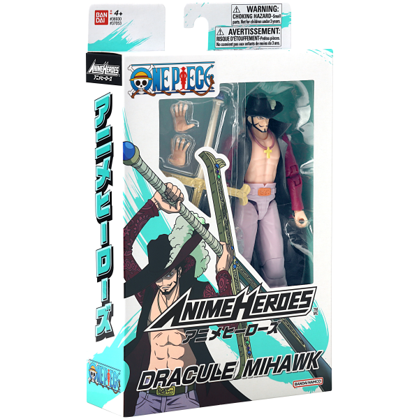 BANDAI Dracule Mihawk One Piece, BNTCA Anime Heroes | 0045557370534