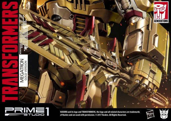 Prime 1 Studio Premium Masterline Transformers: Generation 1 Megatron Gold Version(4582647120250)
