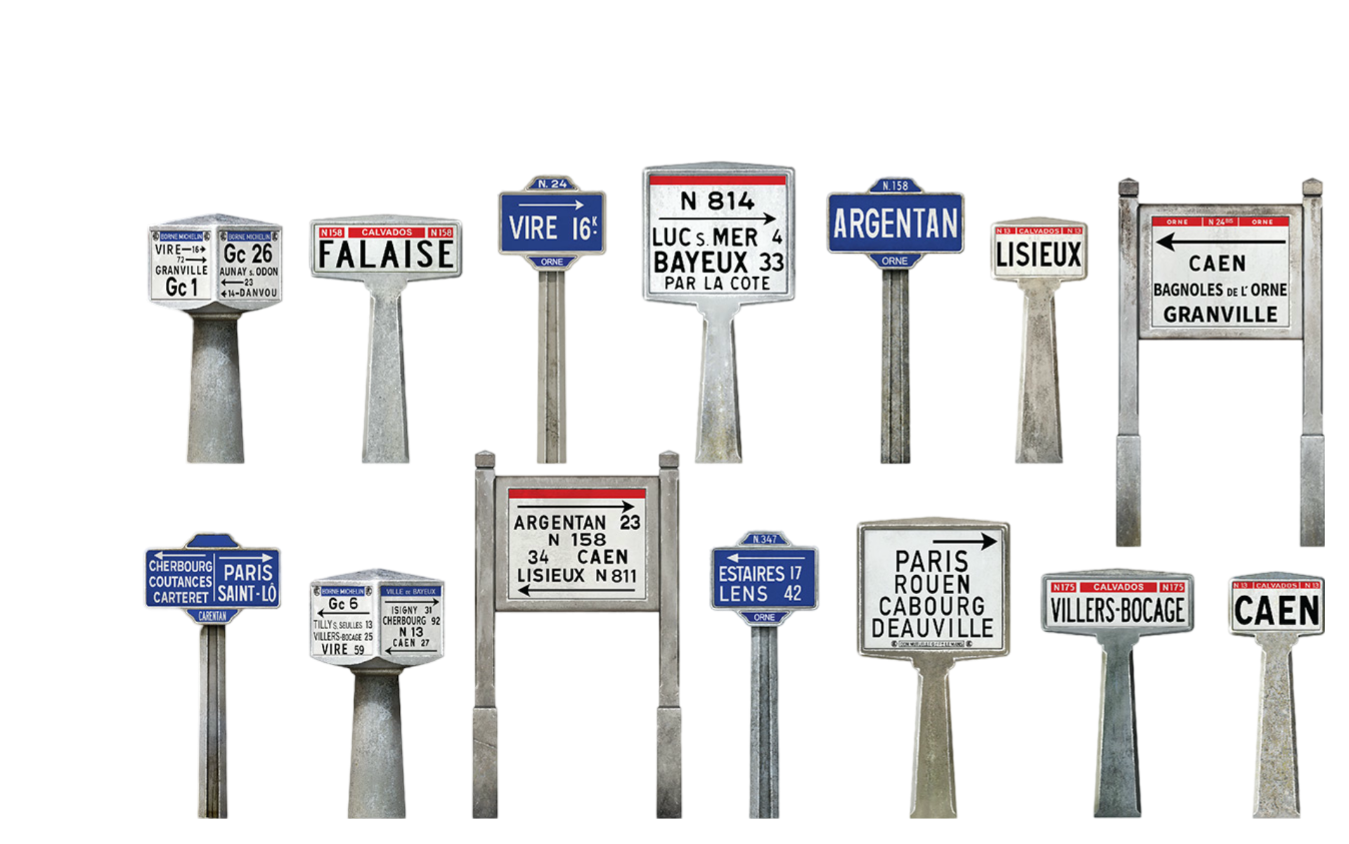 Miniart 1/35 French Concrete Road Signs 1930-40's Normandy | 5905090346319