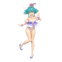 FURYU Corporation Hatsune Miku　BiCute Bunnies Figure -White Rabbit Purple Color ver.- | 4582655071759